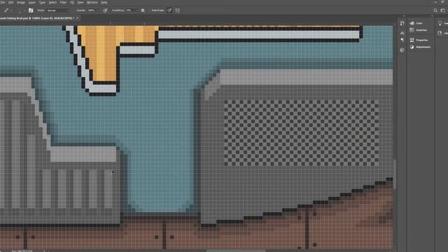 Cyberpunk Fishing Vessel - Pixel Art Timelapse. ARCHITECTURE & DESIGN Videos from Pixel Architect