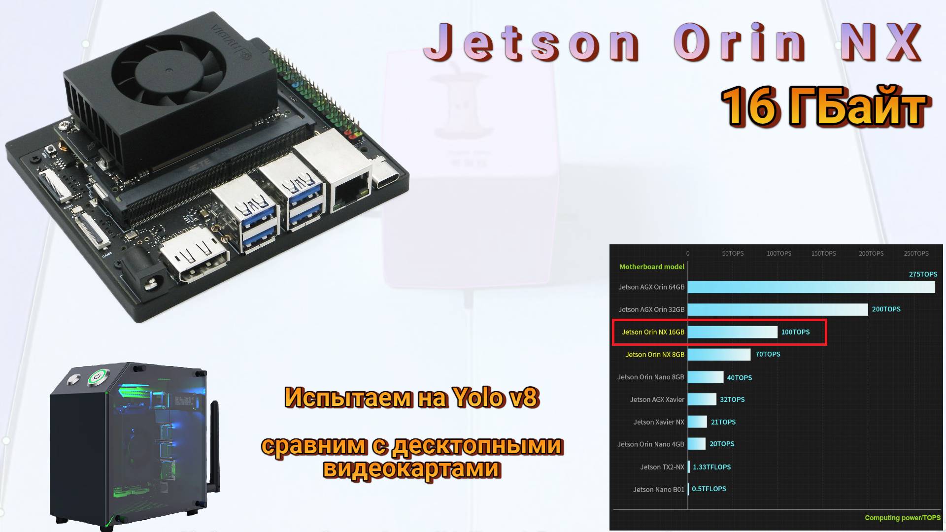 Jetson Orin NX. Что за зверь? Испытаем на Yolo v8 и сравним с десктопными видеокартами.