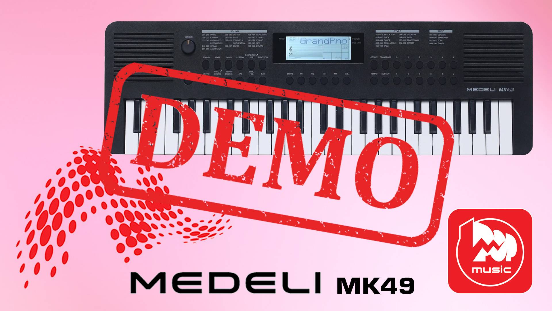 Синтезатор MEDELI MK49 - демонстрация звучания