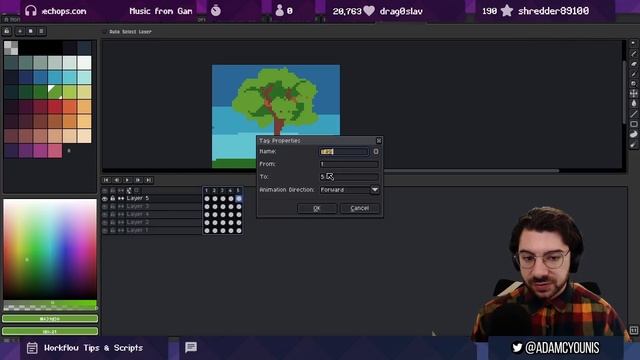 34 - Tips & Scripts for Supercharging Aseprite Workflow. PIXEL ART CLASSES by AdamCYounis