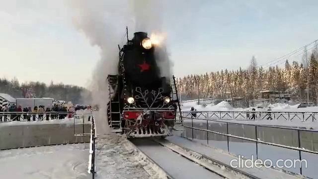 Паровозы в Сортавале, в Рускеале  в Петрозаводске.