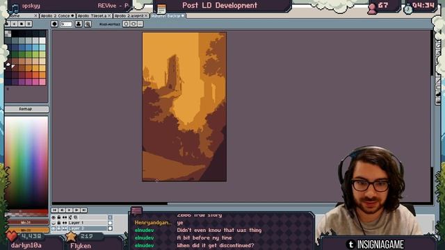 10 - Speed Painting Backgrounds. PIXEL ART CLASSES by AdamCYounis