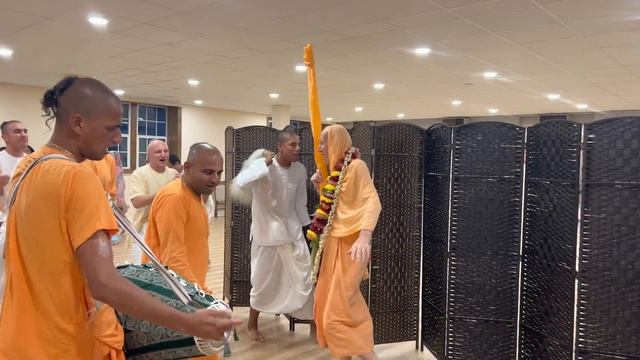 Sripada Bhakti Vikasa Swami Arrives At Krishna Life, Atlanta, USA