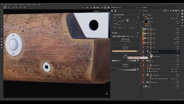 64. Sniper Gun pt5 — Wood Material Pt2. SUBSTANCE PAINTER MASTER Course