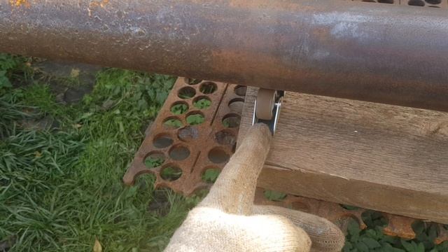 Как ровно отрезать трубу болгаркой.
