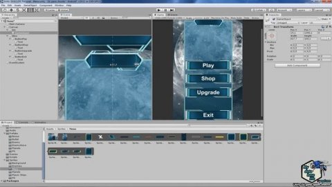 9. Создание интерфейса игры и взаимодействие часть 1 (2. Создание главного меню)
