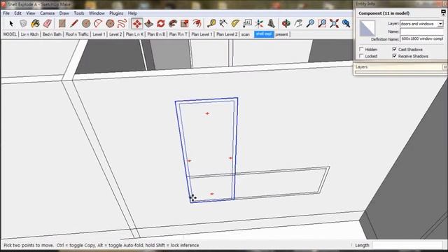 Inserting Doors and Windows with TreblD and SketchUp.  Tutorial 6