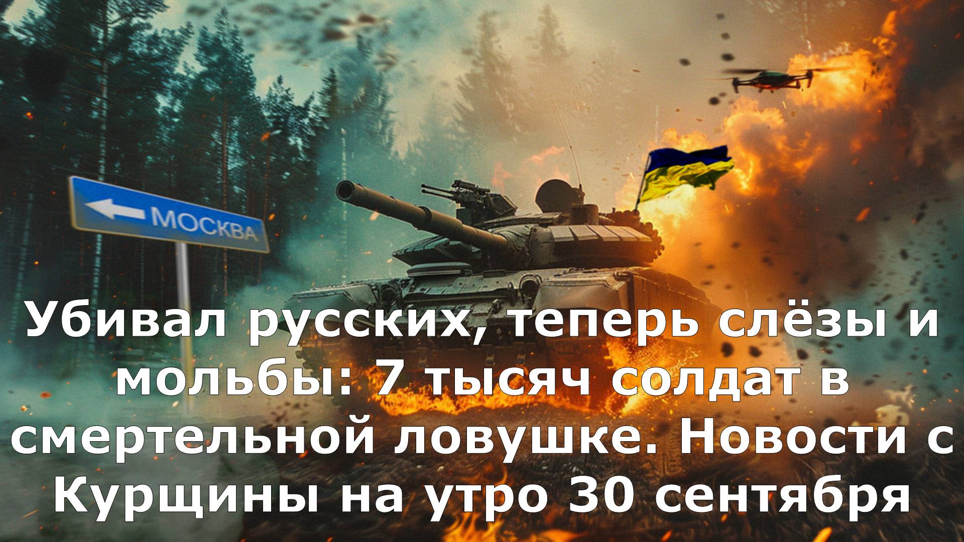 Убивал русских, теперь слёзы и мольбы: 7 тысяч солдат в смертельной ловушке. Новости с Курщины на ут