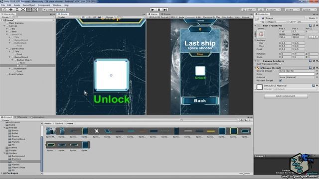 9. Создание интерфейса игры и взаимодействие часть 1 (4. Создание панели магазина)