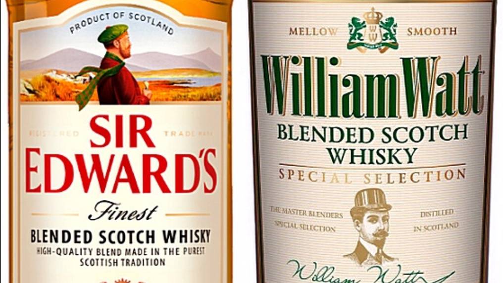 Сравнение Whisky Sir Edwards и Whisky William Watt.