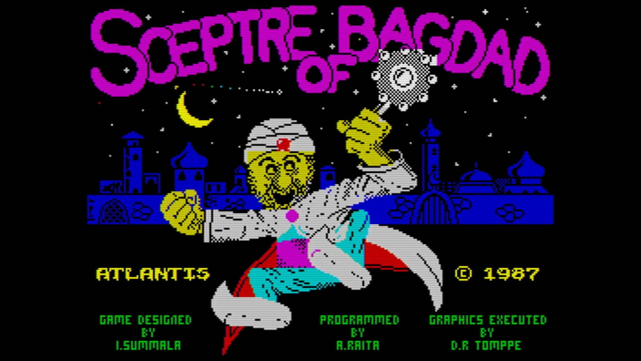 ZX SPECTRUM SCEPTRE OF BAGDAD ПРОХОЖДЕНИЕ 2K