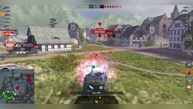 Танк Объект 268/4.Режим"Большой босс".World of Tanks Blitz.