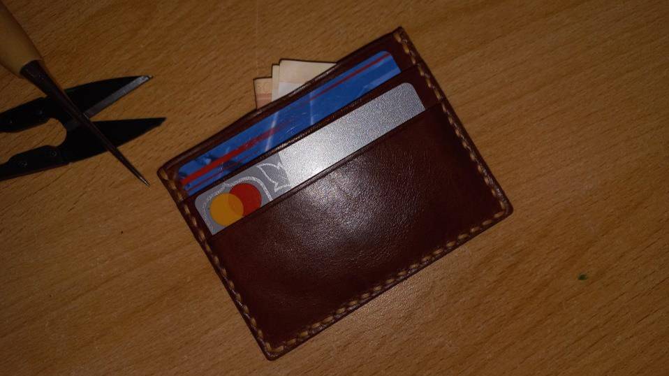 Кардхолдер из натуральной кожи PDF Genuine leather cardholder PDF