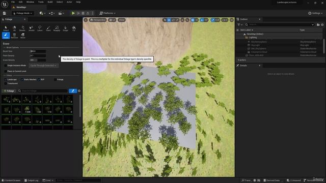 17. Foliage Mode Part 2. THE INTERMEDIATE Landscapes Unreal Engine 5