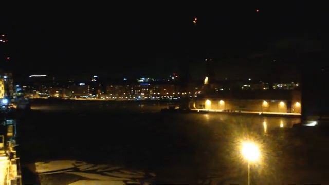 West Harbour of Helsinki at night (from MS Baltic Queen)