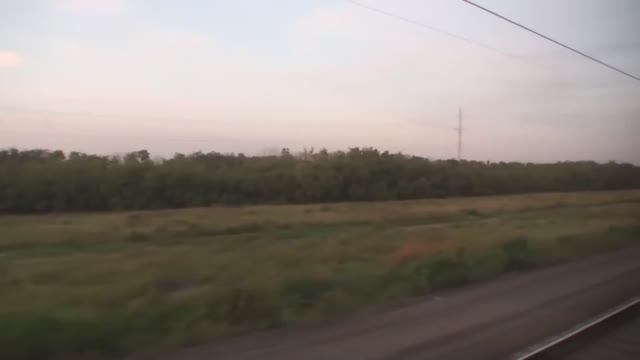 Прибытие в Омск вид из окна поезда