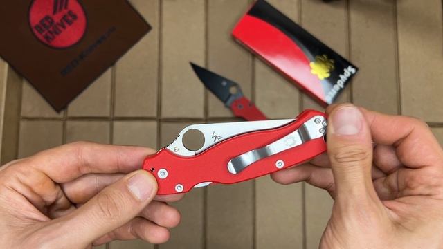 Реплика ножа Spyderco Paramilitary 2 G10 красный - обзор!