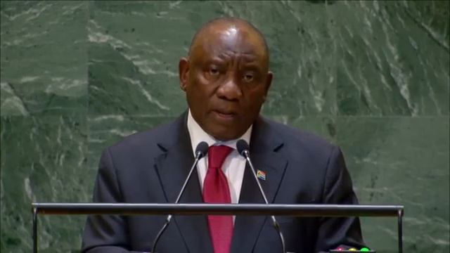 AFRIQUE du SUD: ALLOCUTION du PRÉSIDENT CYRIL RAMAPHOSA  à la 79ème SESSION des NATIONS UNIES