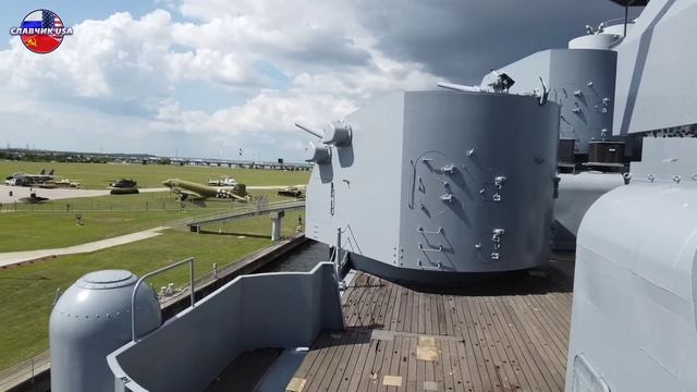 На линкоре "Алабама". Наши в США