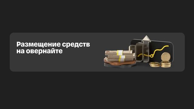 Биржевой овернайт для юрлиц на платформе "Инвестиции для бизнеса" от Т-Банка