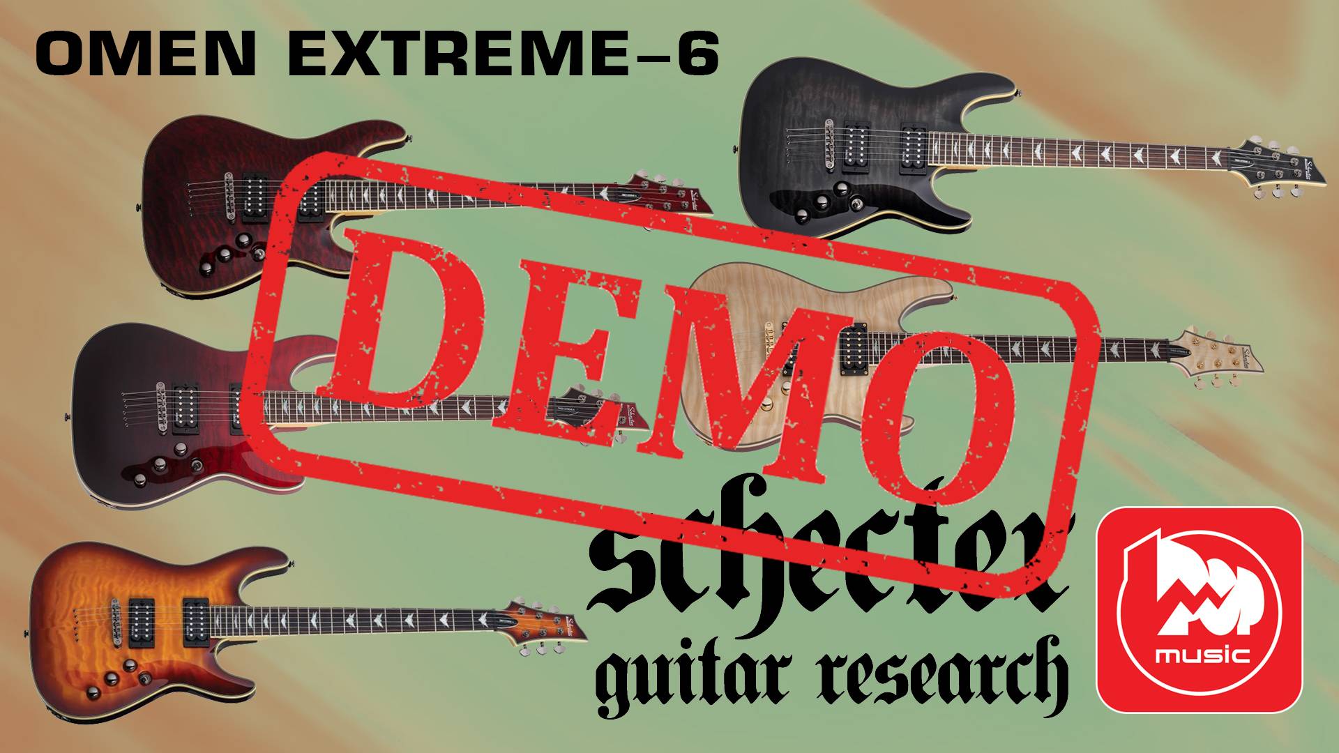 Электрогитара SCHECTER OMEN EXTREME-6 - демонстрация звучания