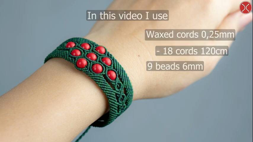 Macrame bracelet tutorial ｜ Christmas Candy Stripe Friendship Bracelets Step by Step Tutorial