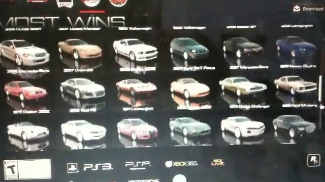 MCLA Full Car List (Excluding SC DLC)