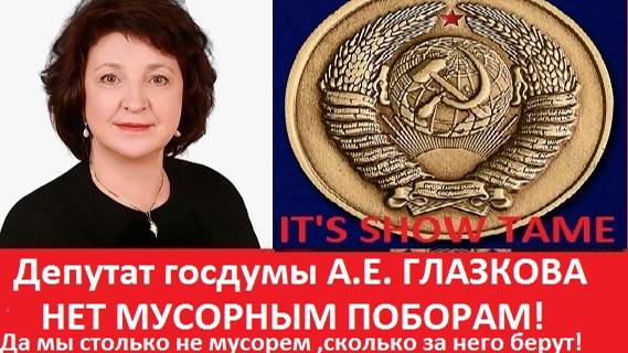 А.Е. ГЛАЗКОВА. НЕТ МУСОРНЫМ ПОБОРАМ! #актуальнаятема #politic #fromrussia #общество #todeynews