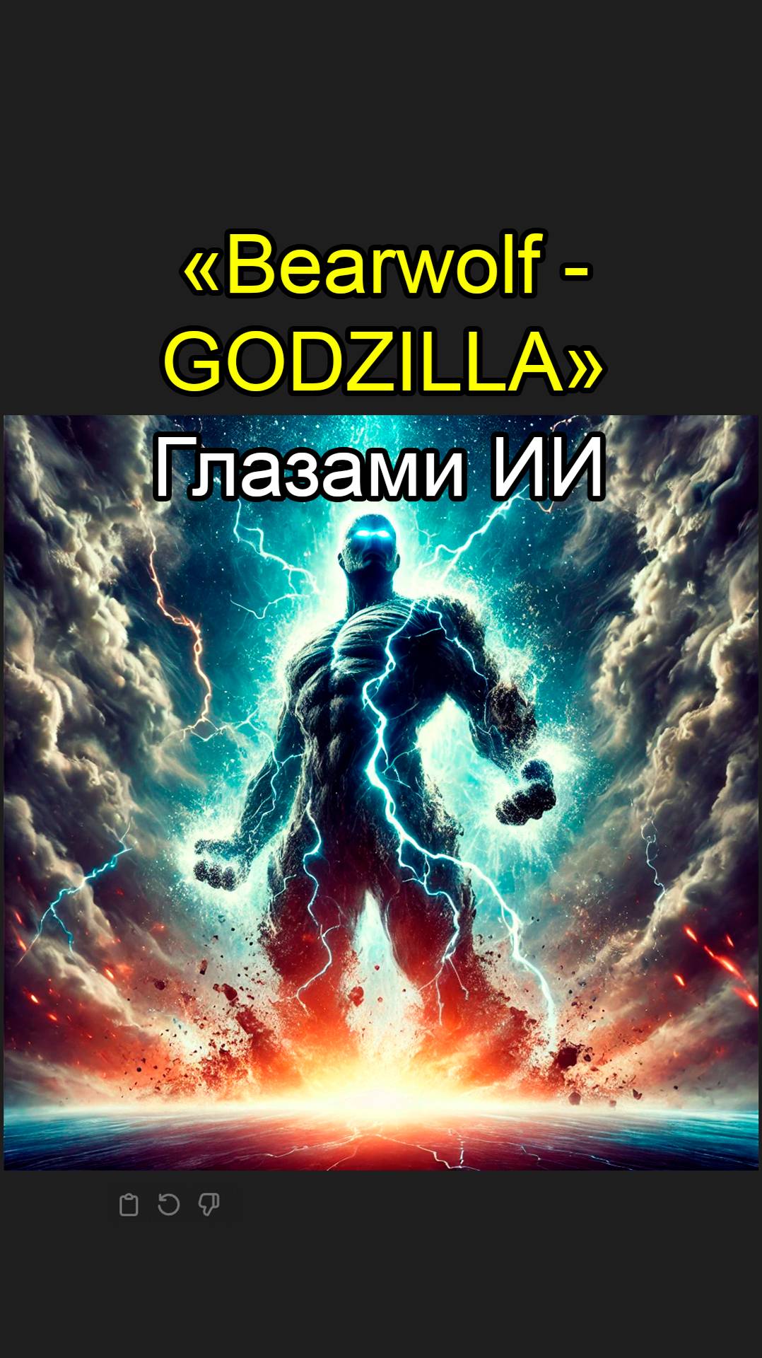 Bearwolf | Godzilla - Глазами Нейросети