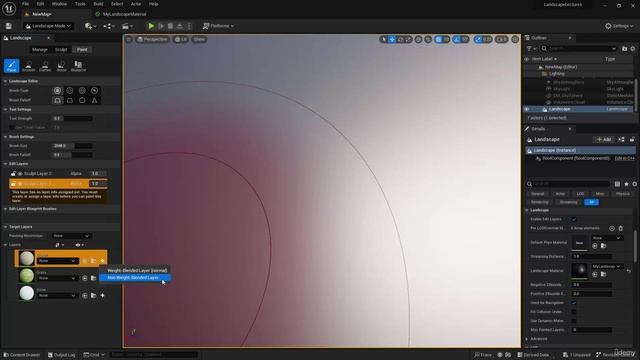 07. Landscape Paint Mode Part 1. THE INTERMEDIATE Landscape Unreal Engine 5