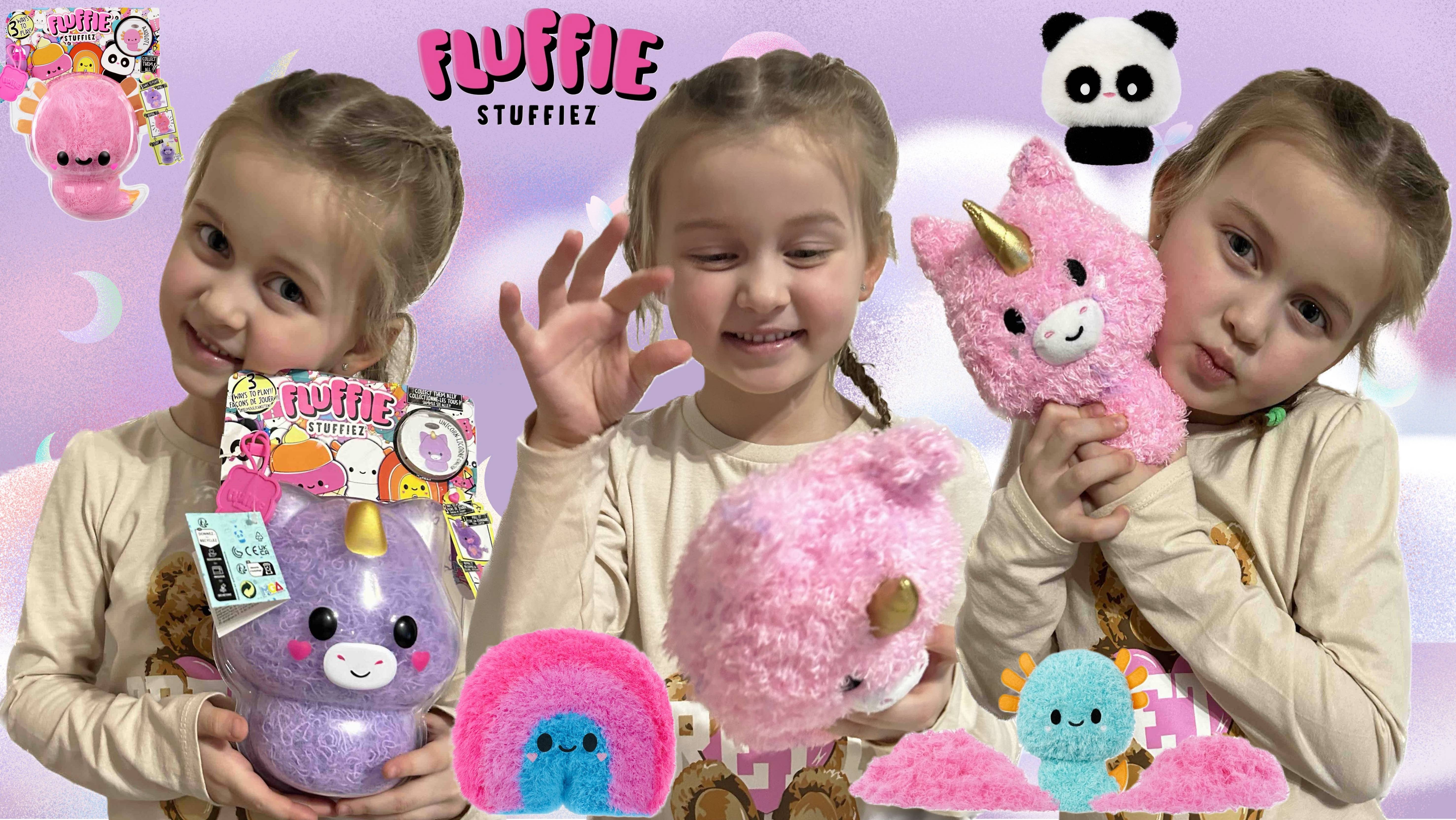 Распаковка Флаффи Стаффиз | Fluffie Stuffiez | Щипаю игрушку антистресс | Игрушка 2 в 1