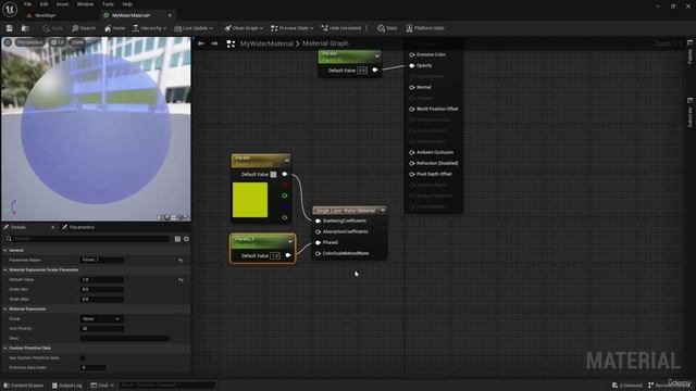 12. Water Materials. THE INTERMEDIATE Materials Unreal Engine 5