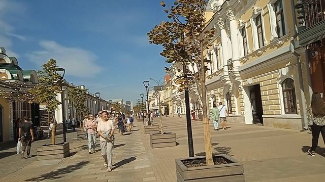 Тула. Пешеходная улица Металлистов. Видео 2. 14.09.2024