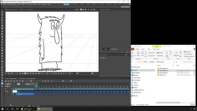 40 Откройте для себя возможности аудио в OpenToonz и Tahoma2D — добавление