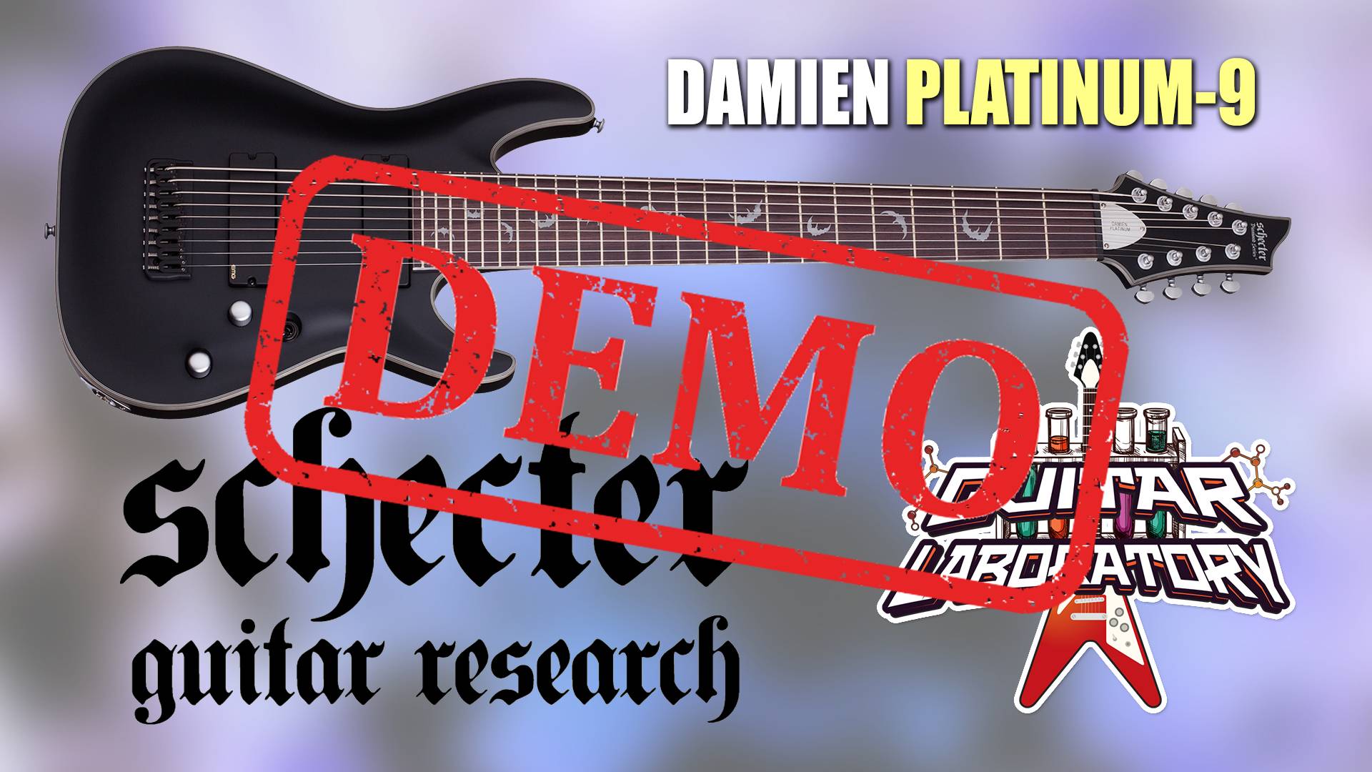 Электрогитара SCHECTER DAMIEN PLATINUM-9 SBK - демонстрация звучания