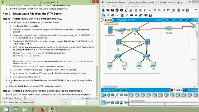 Packet Tracer - FTP