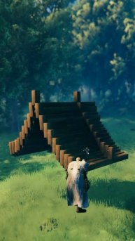 Valheim: Фэнтези крыша стройхак / Fantasy roof construction hack