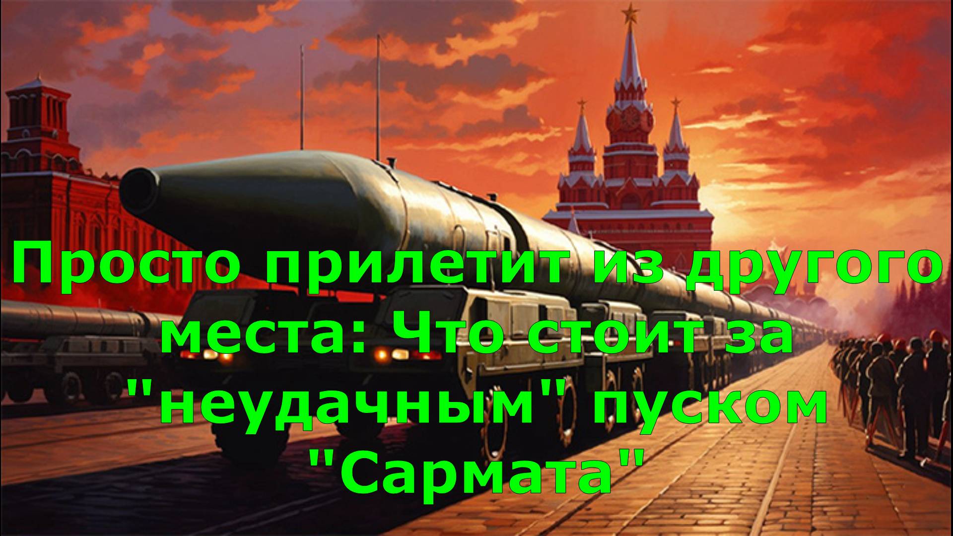 Просто прилетит из другого места: Что стоит за "неудачным" пуском "Сармата"