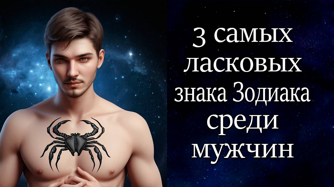 3 самых ласковых знака Зодиака среди мужчин