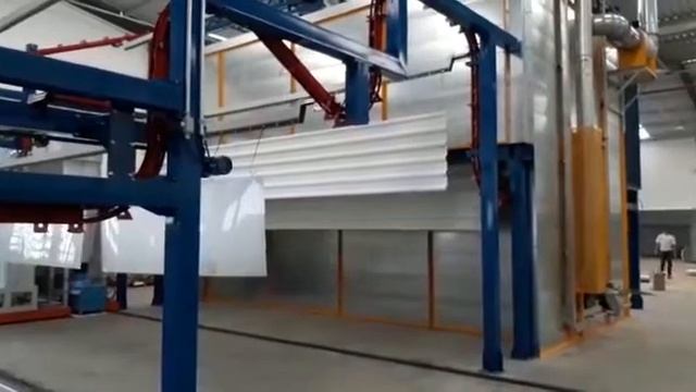 Линия порошковой покраски COMPACT + GEMA. Euroimpianti. Polyteg