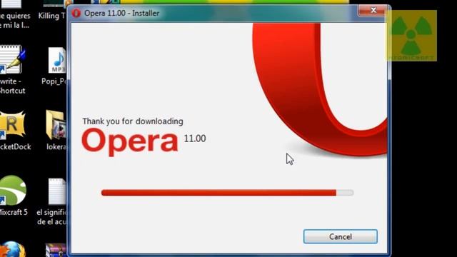 Insatalling opera web browser 11