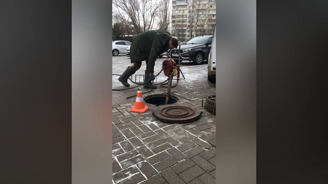 Устранение засора в Белгороде, Торговыц центр Лента. Аварийный вызов.