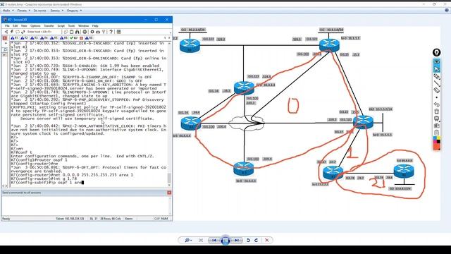 1.14 OSPF Межзонная маршрутизация.  Inter-area routing