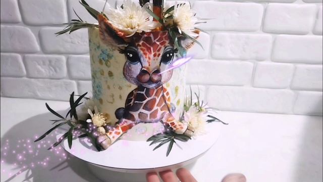 Торт для любительницы жирафов