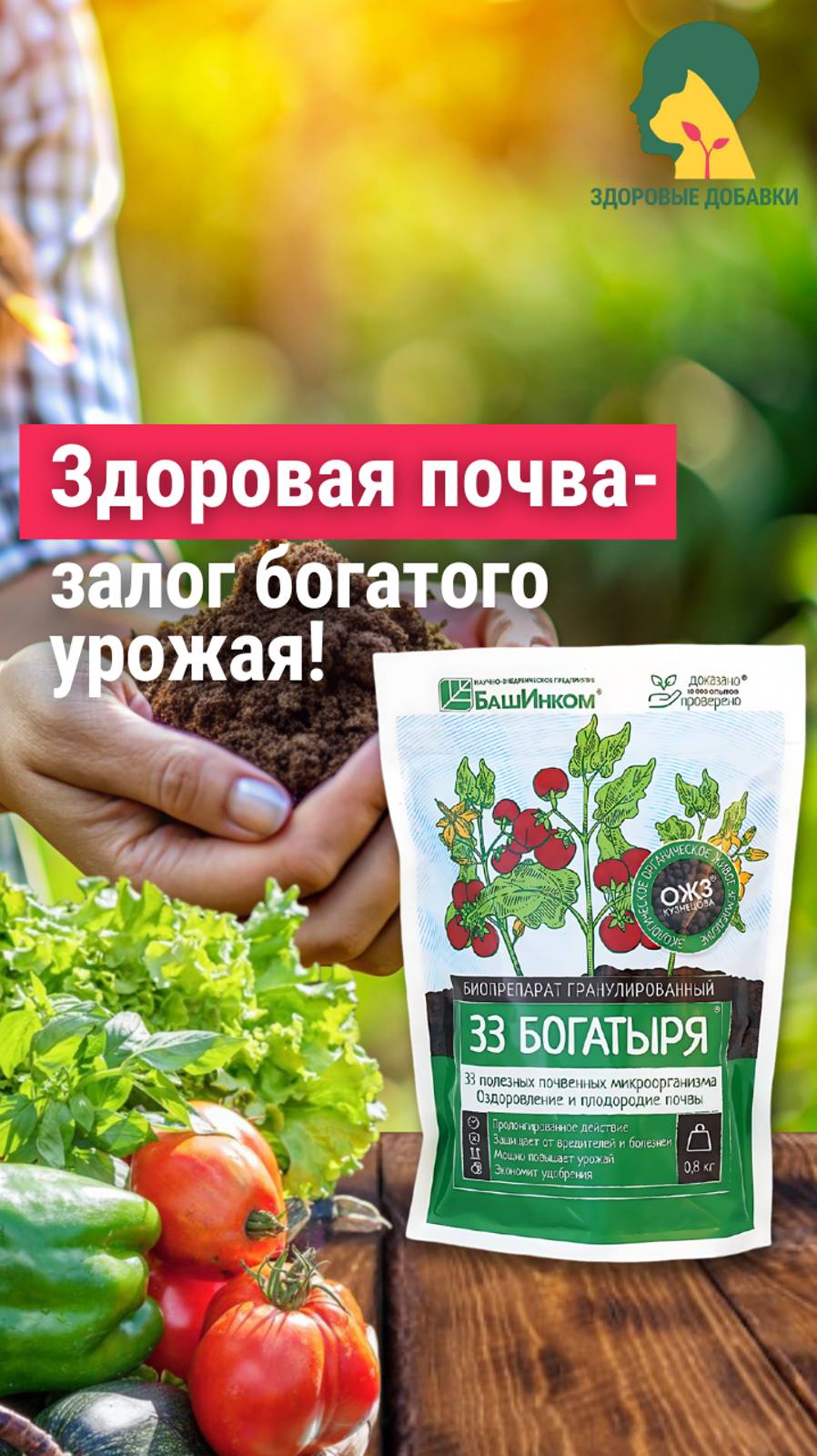Здоровая почва - залог хорошего урожая