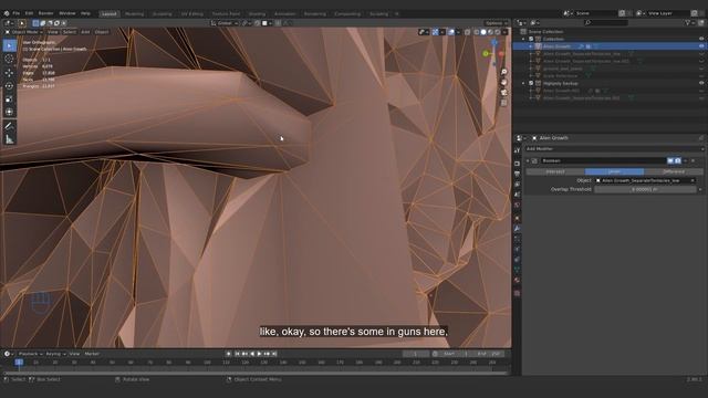 10 - Creating the low-poly mesh