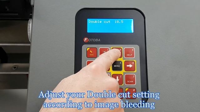 Fotoba Tutorials How to adjust Double cut setting on XLDXLE series