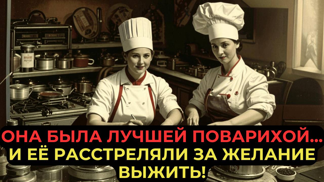 ОНА БЫЛА ЛУЧШЕЙ ПОВАРИХОЙ... И ЕЁ РАССТРЕЛЯЛИ ЗА ЖЕЛАНИЕ ВЫЖИТЬ!