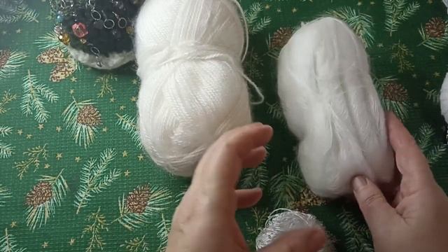 Моя белая шапочка. Поперечное вязание. Начало процесса