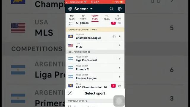 How to check the odds of a particular competition on Flashscore?